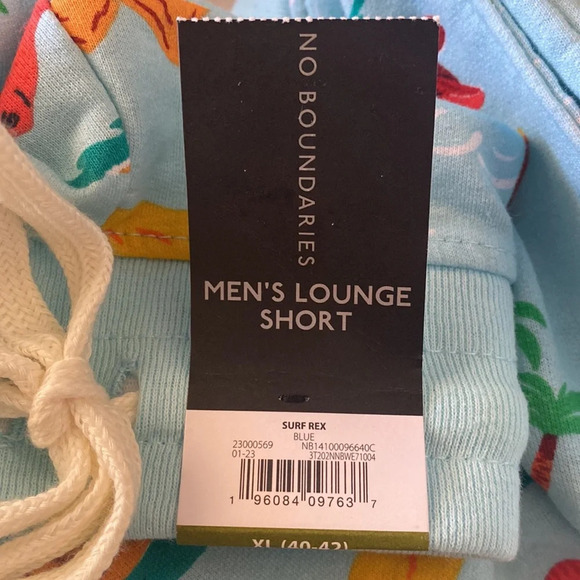 No Boundaries Lounge Shorts dinosaurs size XL 40-42 unsex - Picture 6 of 12